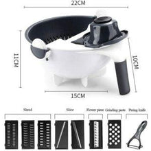 Load image into Gallery viewer, Multifunctional Rotate Vegetable Cutter With Drain Basket