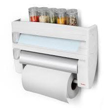 Load image into Gallery viewer, 3-In-1 Kitchen Paper Roll Dispenser Holder Rack Storage For Paper Towel