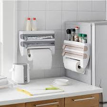 Load image into Gallery viewer, 3-In-1 Kitchen Paper Roll Dispenser Holder Rack Storage For Paper Towel