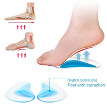Load image into Gallery viewer, Silicone Gel Children Orthotics Insoles for Kids Baby Flatfoot