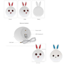Load image into Gallery viewer, Silicone LED Night Light Cute Bunny