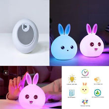 Load image into Gallery viewer, Silicone LED Night Light Cute Bunny