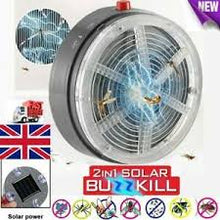 Load image into Gallery viewer, 2IN1 MOSQUITO INSECT SOLAR BUZZ KILL ZAPPER KILLER