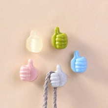 Load image into Gallery viewer, Creative Thumbs Up Shape Wall Hook Clip Holder Kitchen Barthroom Adhesive