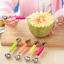Load image into Gallery viewer, New Fruit Plate Knife Carving Melon Backpack Ice Cream Spoon