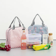Load image into Gallery viewer, Functional Pattern Cooler Lunch Box Portable Insulated Canvas Lunch Bag Thermal Food Picnic Lunch Bags For Women Kids