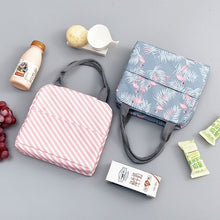 Load image into Gallery viewer, Functional Pattern Cooler Lunch Box Portable Insulated Canvas Lunch Bag Thermal Food Picnic Lunch Bags For Women Kids