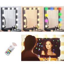 Load image into Gallery viewer, RGB Makeup Vanity Light USB Adjustable Cabinet Mirror Light Professional Make up