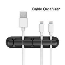 Load image into Gallery viewer, Silicone Cable Organizer USB Cable Holder