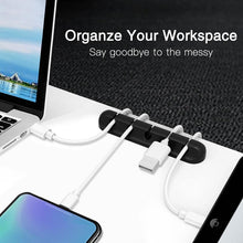 Load image into Gallery viewer, Silicone Cable Organizer USB Cable Holder