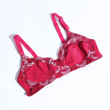 Load image into Gallery viewer, FLORAL COTTON NET BRA ( 1049 )