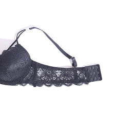 Load image into Gallery viewer, WOMEN LACE G-STRING PADDED BRA - BLACK ( 1059 )