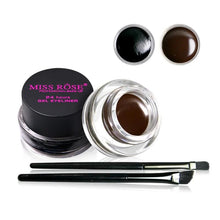 Load image into Gallery viewer, MISS ROSE GEL EYELINER 2 COLOR A SET BLACK AND BROWN