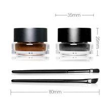 Load image into Gallery viewer, MISS ROSE GEL EYELINER 2 COLOR A SET BLACK AND BROWN