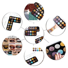 Load image into Gallery viewer, MISS ROSE 10 COLORS GLITTER EYESHADOW PALETTE