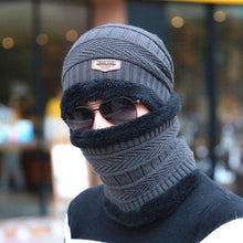 Load image into Gallery viewer, Hat &amp; Neck warmer Winter Cap(unisex)
