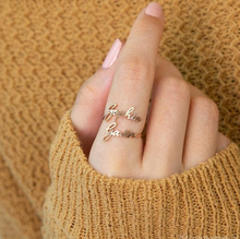 Load image into Gallery viewer, PERSONALIZED NAME RING, 24K GOLD