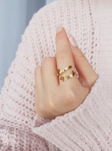 Load image into Gallery viewer, PERSONALIZED NAME RING, 24K GOLD