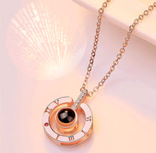 Load image into Gallery viewer, 100 LANGUAGES I LOVE YOU PROJECTION NECKLACE