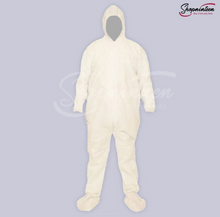 Load image into Gallery viewer, UNISEX PLAIN HAZMAT 50 GSM DISPOSABLE HOODED SUIT WITH SHOE COVER