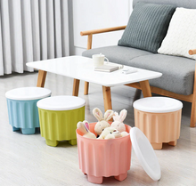 Load image into Gallery viewer, Plastic Stackable Storage Stool