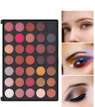 Load image into Gallery viewer, Varied Queen Color Makeup Eye Shadow Dish Makeup Brown Matte Pearl Light Portable 35 Colors