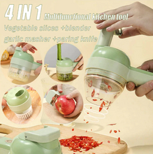 Load image into Gallery viewer, 4 IN 1 Handheld Electric Vegetable Cutter Set