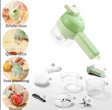 Load image into Gallery viewer, 4 IN 1 Handheld Electric Vegetable Cutter Set