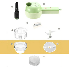 Load image into Gallery viewer, 4 IN 1 Handheld Electric Vegetable Cutter Set