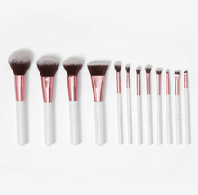 Load image into Gallery viewer, Crystal Quartz 12 Piece Brush Set and Bag