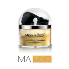 Load image into Gallery viewer, Miss Rose 2 In 1 Loose Powder Shinner And Eye Shadow ( Waterproof)