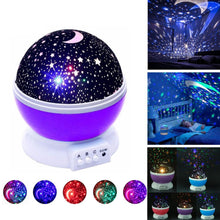 Load image into Gallery viewer, Moon lamp dream rotating projection lamp