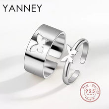 Load image into Gallery viewer, Hot Selling 2 Piece Open Couple Ring Men Women Ring Combination Butterfly Fashion Simple Ring Jewelry