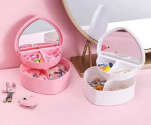 Load image into Gallery viewer, Earchy Women Jewelry Box Heart-Shaped Storage Jewelry Box Plastic Jewelry Storage &amp; Organizer
