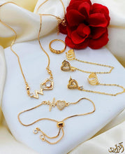 Load image into Gallery viewer, Fancy zircon Four piece Set Gold Plated