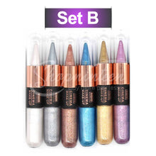 Load image into Gallery viewer, 2in1 Shiny Cream &amp; Liquid Eyeliner ( pack of 6)