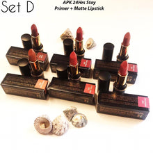 Load image into Gallery viewer, Apk matte+primer lipstick long lasting  pack of (Six) 6