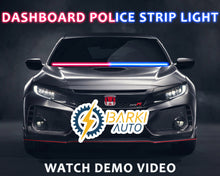 Load image into Gallery viewer, Car Dashboard Police Strip Light Red and Blue Flexible