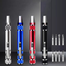 Load image into Gallery viewer, Multifunction 8 in 1 Mini Aluminum Precision Pen Screw Driver