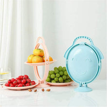 Load image into Gallery viewer, 3 Layer Portable Snacks And Fruit Plate