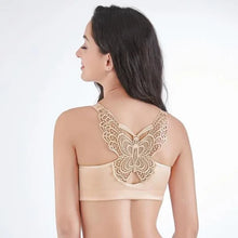 Load image into Gallery viewer, (PACK OF 2) 🔥 Butterfly Embroidery Front Closure Wireless Bra🔥