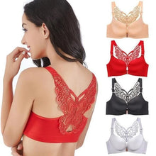 Load image into Gallery viewer, (PACK OF 2) 🔥 Butterfly Embroidery Front Closure Wireless Bra🔥