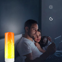 Load image into Gallery viewer, USB Atmosphere Light LED Flame Flashing Candle Lights Book Lamp For Power Bank Camping Lighting Cigarette Lighter Effect Light