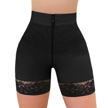Load image into Gallery viewer, Internal Hooks Firm Compression Zipper Butt Lift Peahcy Shaper Shorts