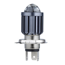 Load image into Gallery viewer, H4 Motorcycle Mini LED Projector Headlight Bulbs Dual Colors White Yellow ATV Scooter E-Bikes Head Light Lamp