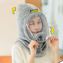 Load image into Gallery viewer, women's winter Hat Mask balaclava Hat for girls Scarf Thick Warm Fleece