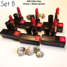 Load image into Gallery viewer, Apk matte+primer lipstick long lasting  pack of (Six) 6