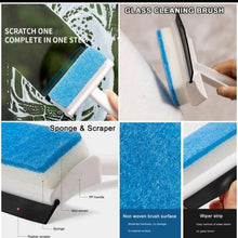 Load image into Gallery viewer, Glass Cleaner 2 In 1 Glass Cleaning Towel Brush Brush Cleaning Mirror