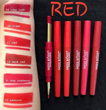Load image into Gallery viewer, Miss rose 2 in 1 lipstick + lipliner (Pack of 6)