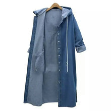 Load image into Gallery viewer, Denim Hoodie – Blue For women.